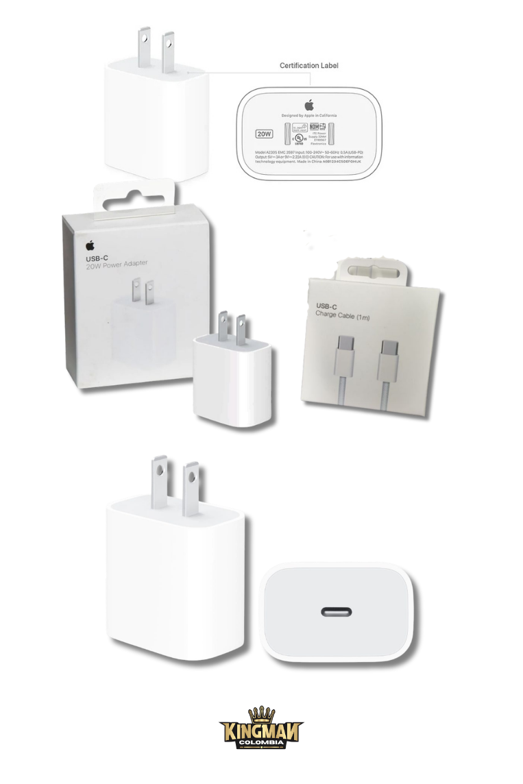 Cargador iPhone Original C a C 20W