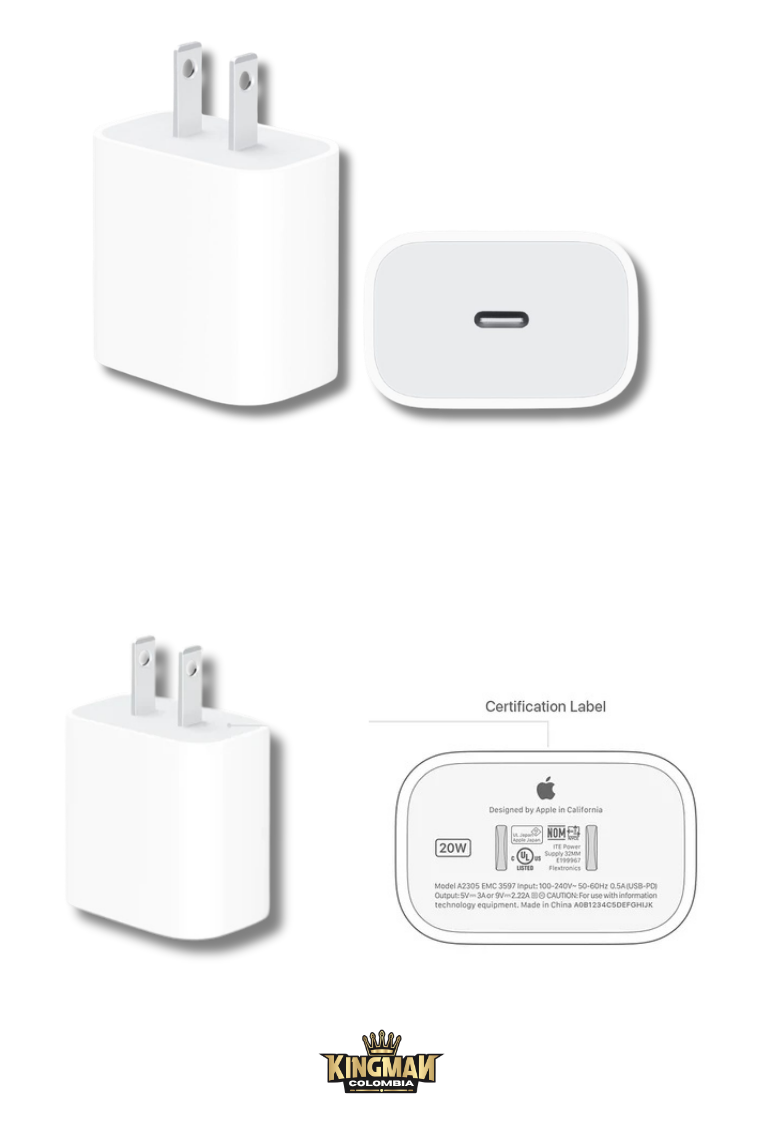 Adaptador iPhone 20W Original