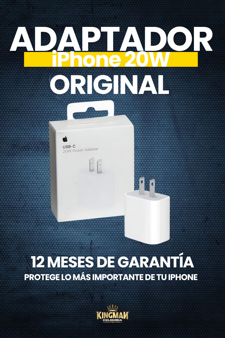 Adaptador iPhone 20W Original