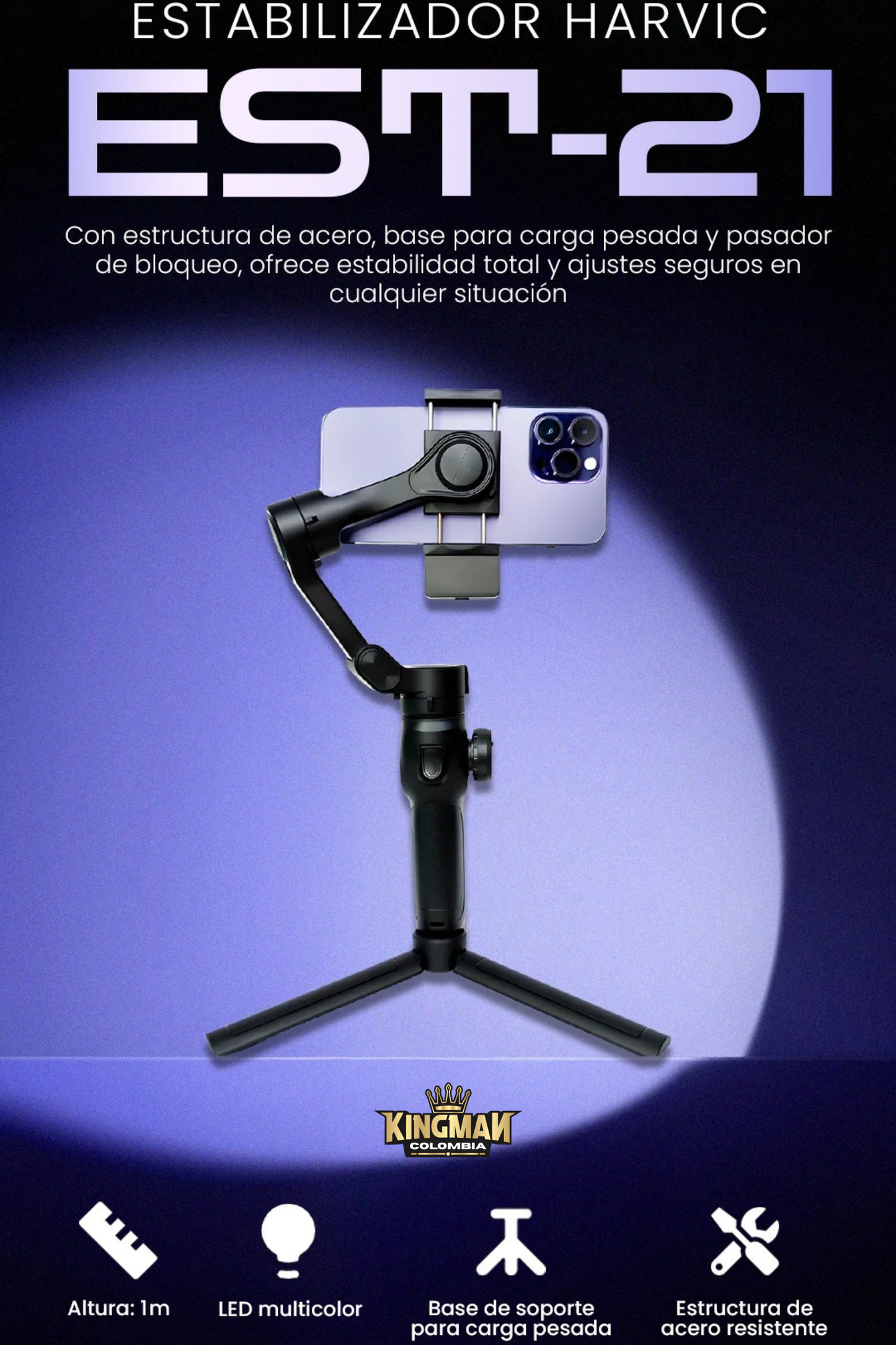 Estabilizador Gimbal Harvic EST-21