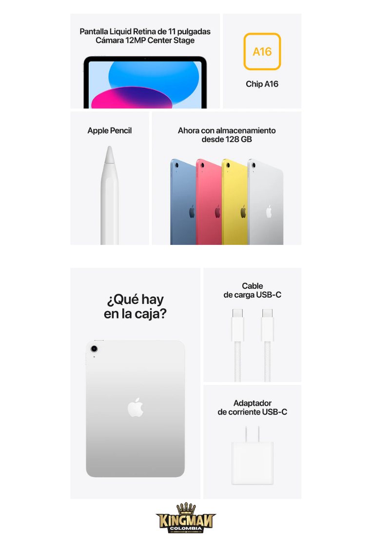 iPad 11 128GB Chip A16