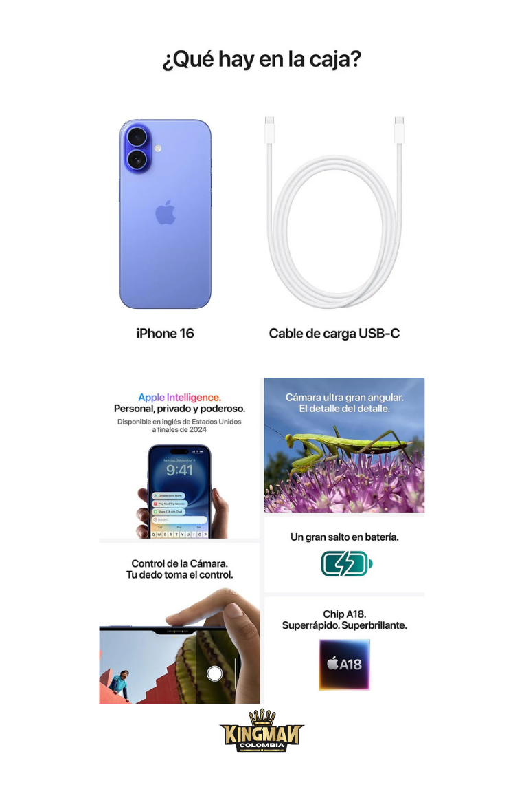 iPhone 16 128GB Nuevo